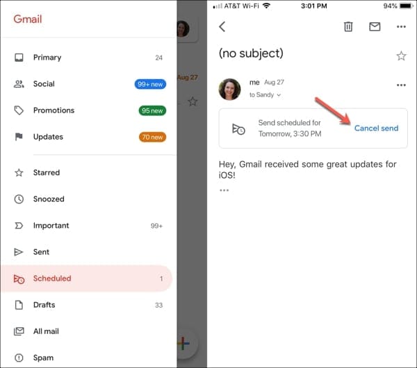 add gmail dates to ical