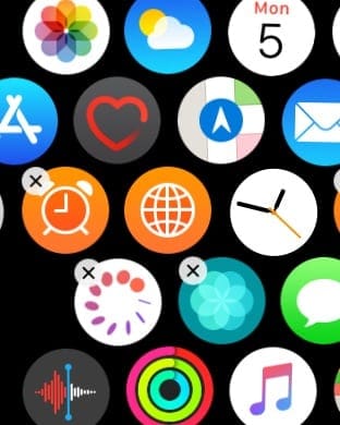 Manage Apple Watch storage by removing apps