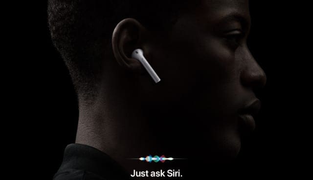 Just ask Siri AirPods page