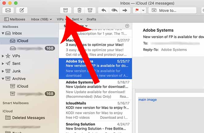 mac mail archive emails