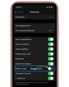 How to turn your iPhone's or iPad's slide-to-text swipe keyboard on or ...