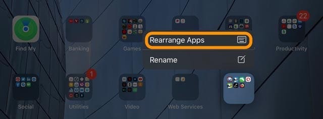 rearrange apps quick action in iPadOS and iOS 13