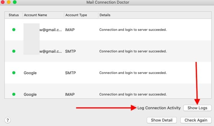 stop email recipent goong to trash in mail for mac