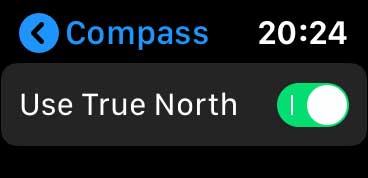 use true north for compass app