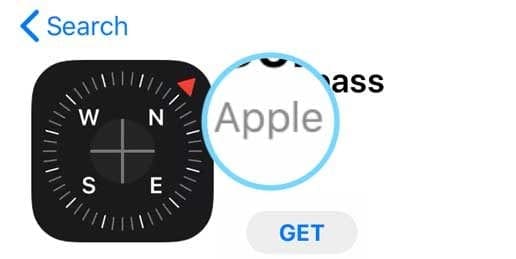 Apple compass app in app store