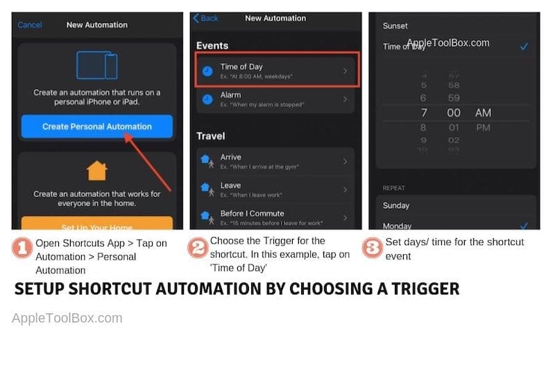 How to create a shortcut automation in iOS 13