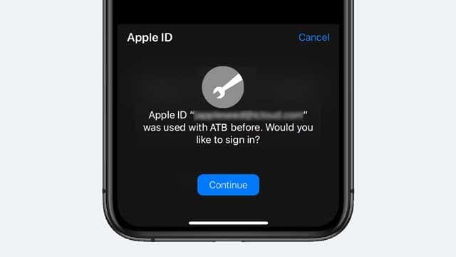 Sign in with Apple like before iOS 13 and iPadOS