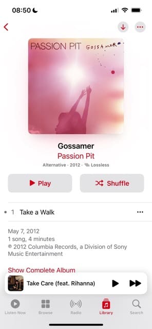 The three dots and download icons for Apple Music