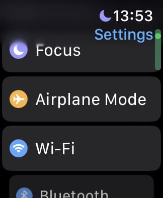 The Apple Watch Wi-Fi Settings
