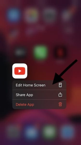 iOS 13.2 Edit Home screen and delete apps