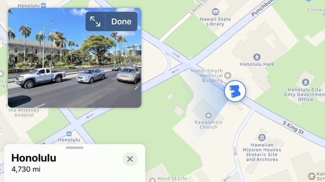 New features Apple Maps - Look Around