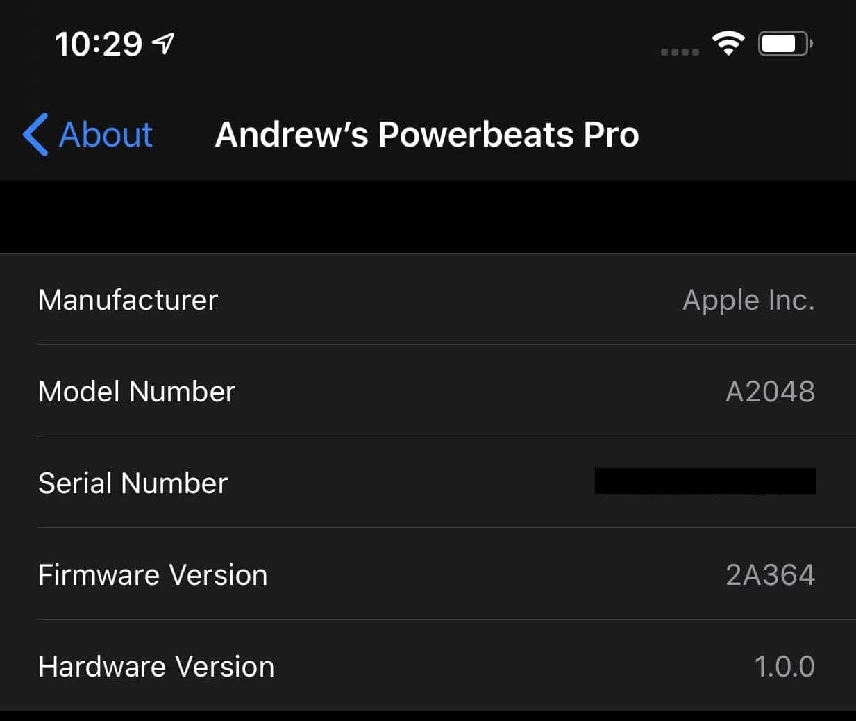 update firmware powerbeats pro