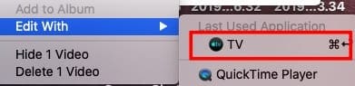 Sync Home Videos from macOS Catalina