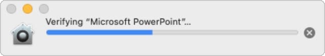 Verifying Microsoft PowerPoint App in macOS Catalina