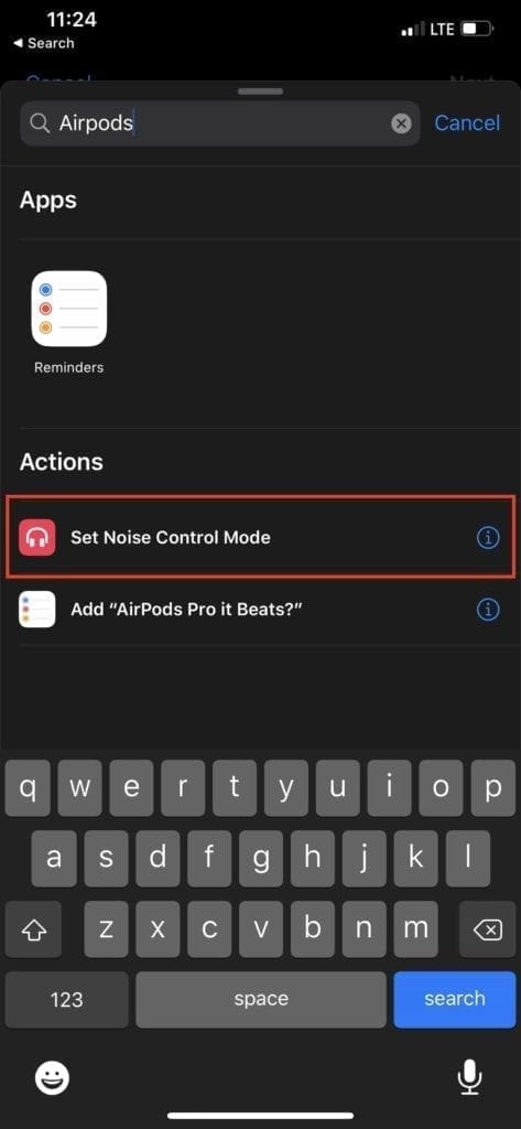 AirPods Pro Shortcuts ANC 3
