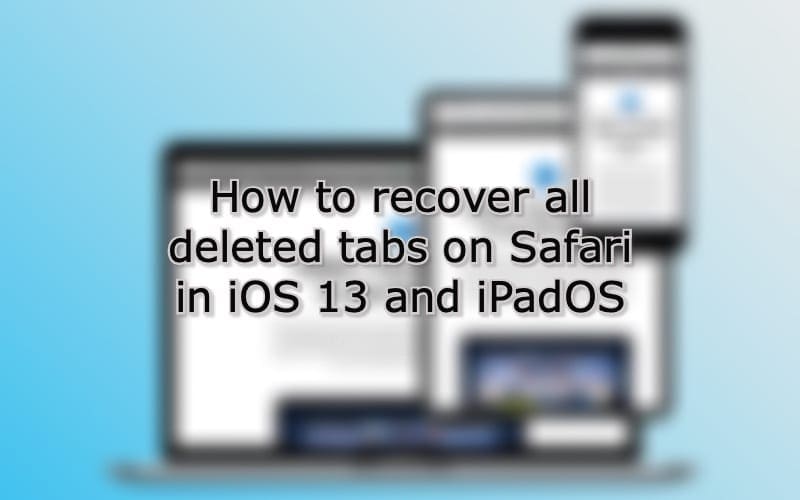 recover tab group safari