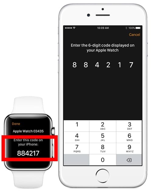 How to find apple watch online passcode