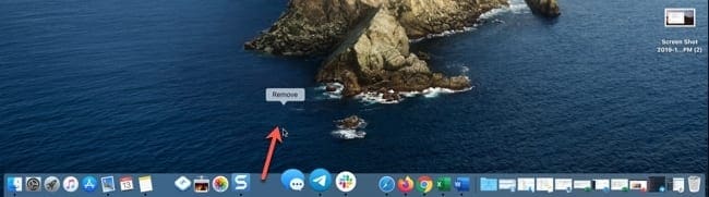 Remove space from Dock Mac