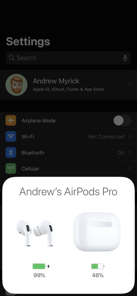 Check AirPods Pro Battery 1