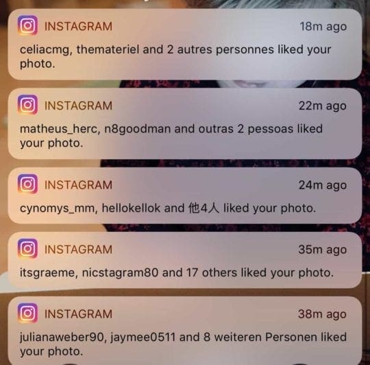 Instagram Notifications too many