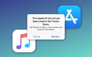 this apple id has not yet been used in the itunes store