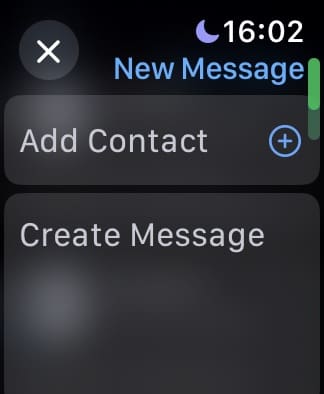 Messages Feature on Apple Watch