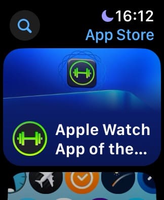 The App Store Interface on the Apple Watch