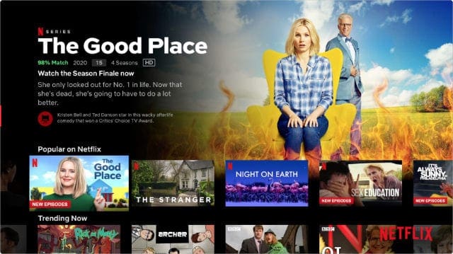 Netflix shows on Apple TV