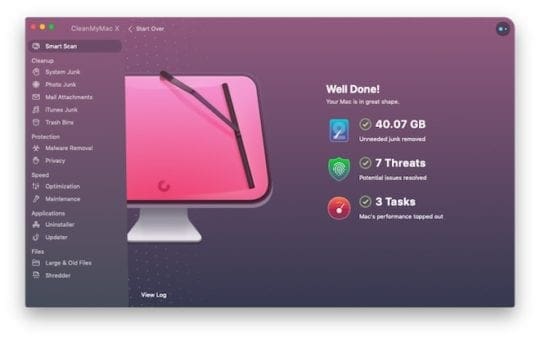 Purgeable Storage - CleanMyMac