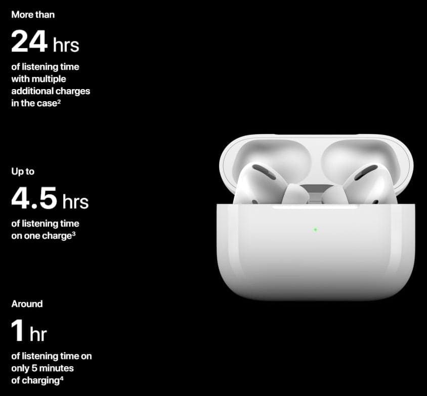 how much battery life do airpods have