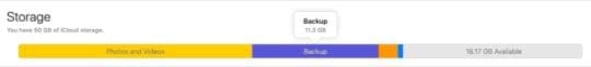 check for your iPhone backup in iCloud backup using iCloud.com