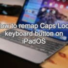 How to remap Caps Lock keyboard button on iPadOS