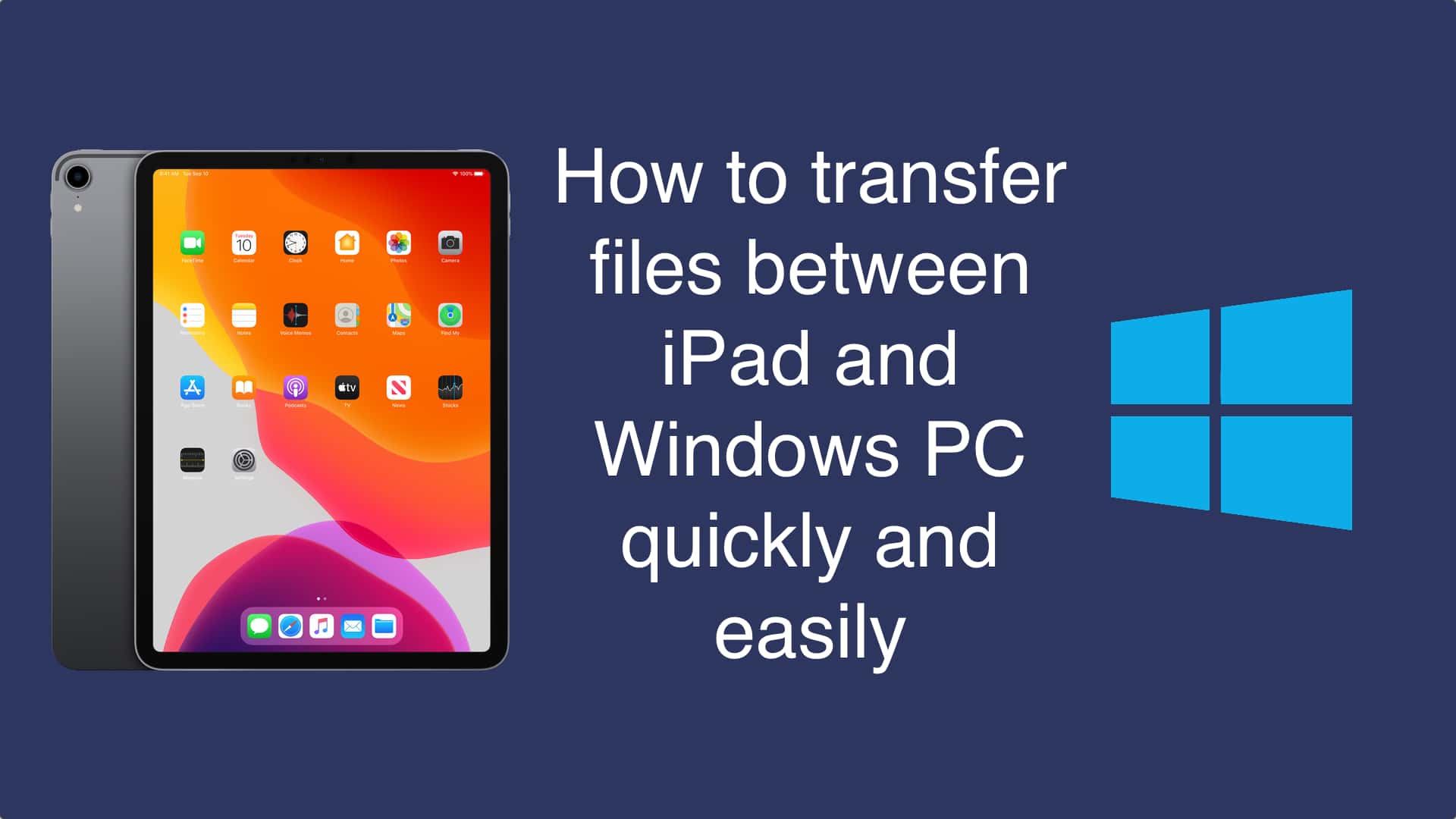 download photos from ipad to computer windows 10