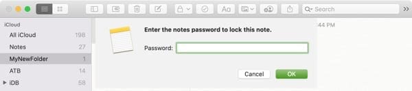 Lock Note Password-Mac