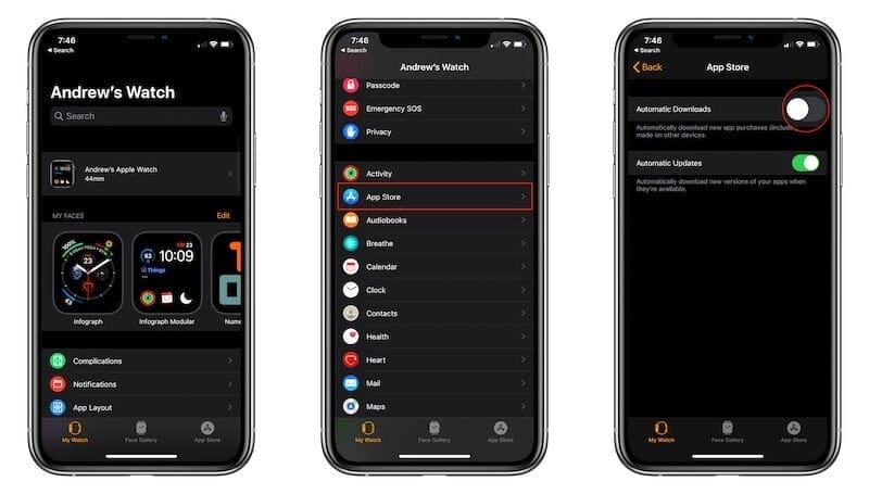 Enable Automatic Downloads for Apple Watch