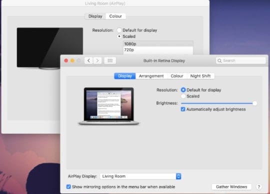 Mac Display System Preferences