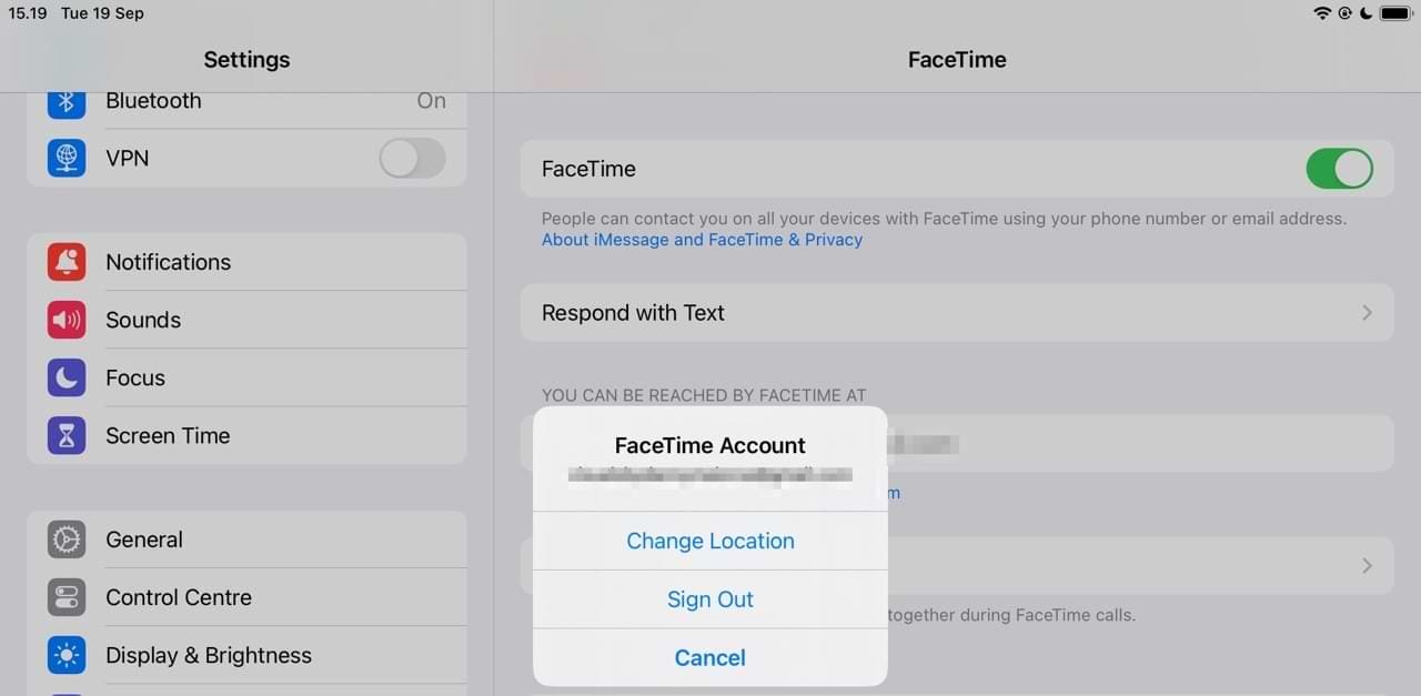 How to Sign Out of FaceTime on iPad