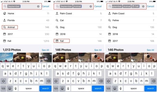 Search Photos By Date-iPhone