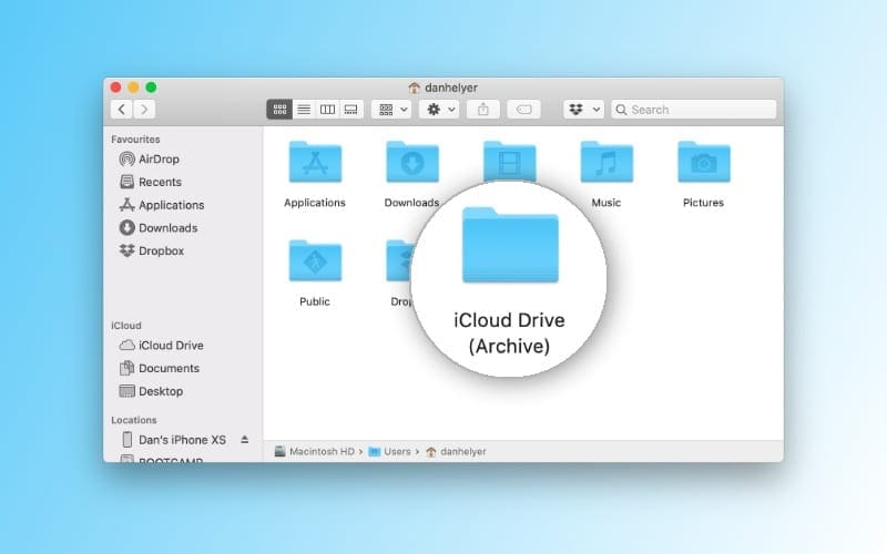 icloud drive local storage