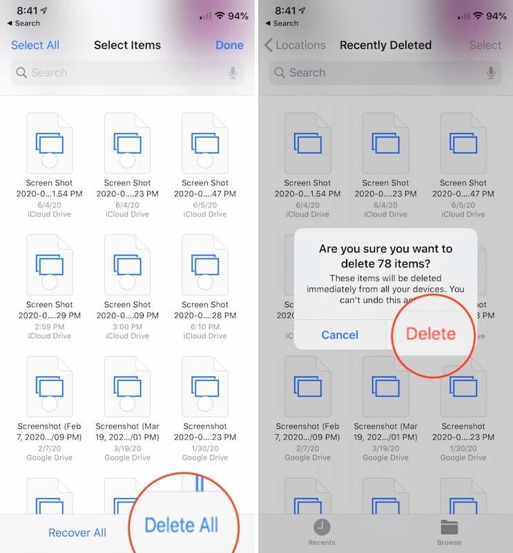 recover deleted files iphone