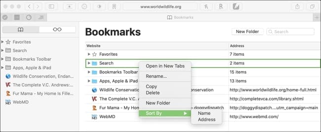 safari extension bookmarks