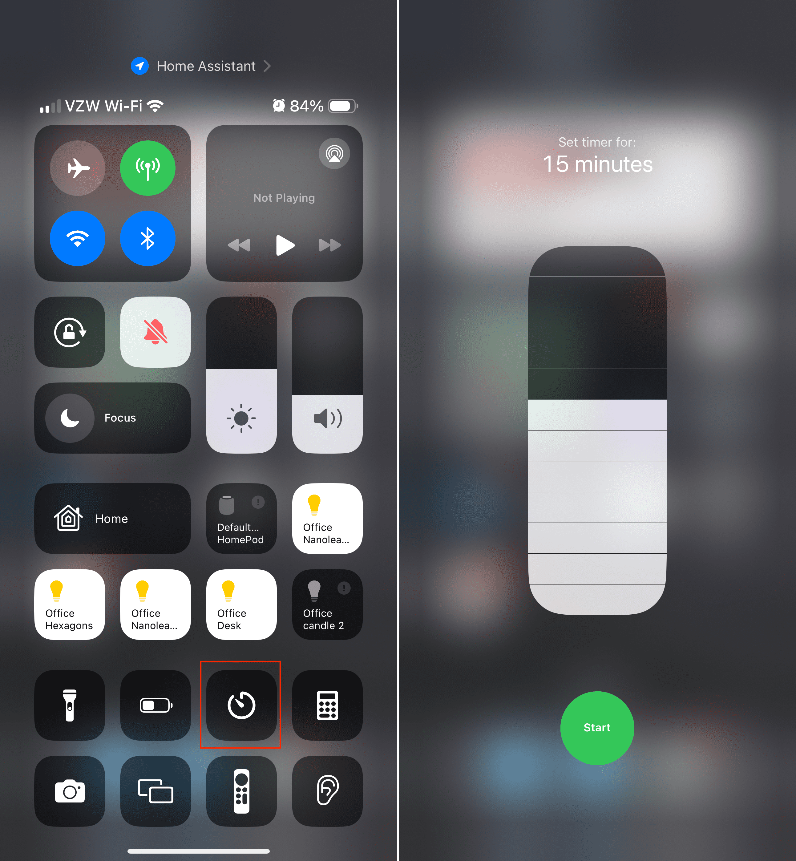 Set Multiple Timers on iPhone Control Center - 1