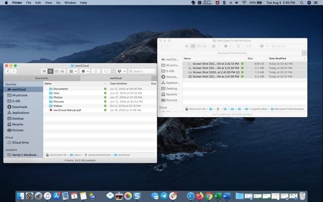 how to make a mac finder window always the same