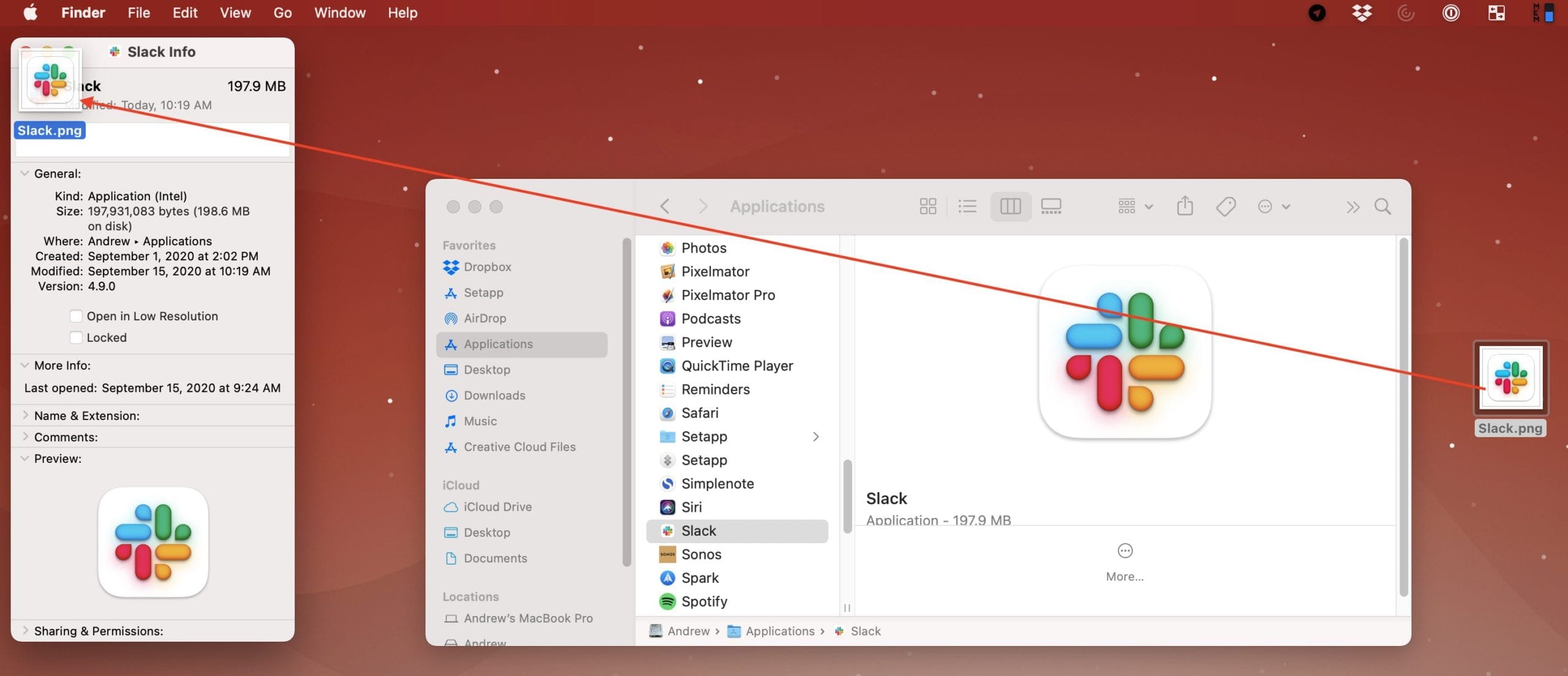 change preview icon for app on mac