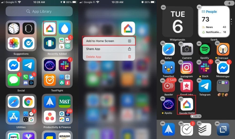 How to Move Apps From the App Library to Your Home Screen - AppleToolBox