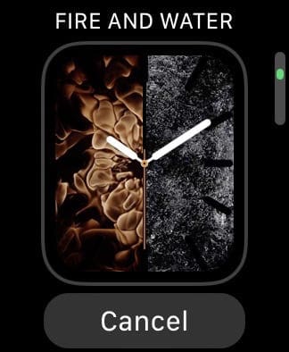Apple Watch Fire and Water face