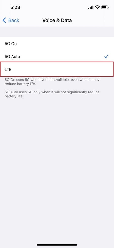 Disable 5G on iPhone 12 (4)
