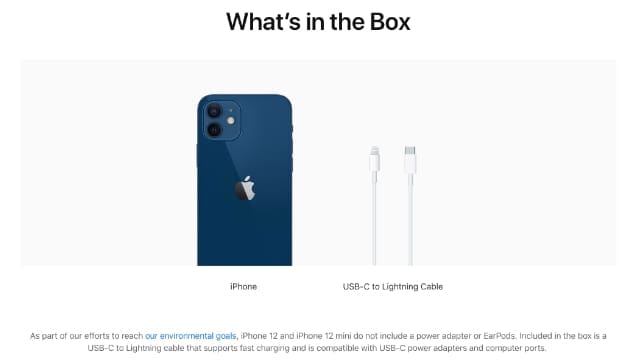 iPhone 12 box contents