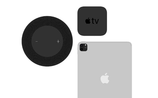 Animaciones de Apple TV, HomePod y iPad