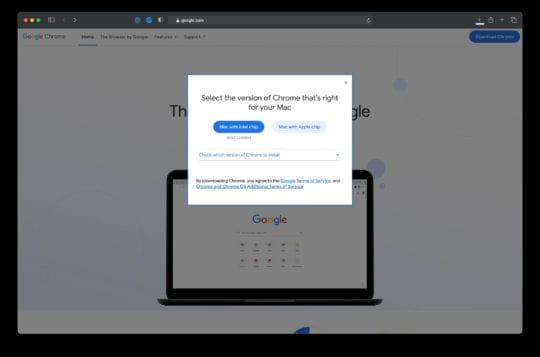 how to get chrome on macbook pro